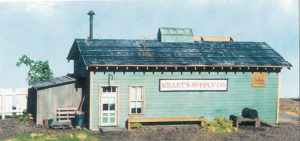 B.T.S. 07435 S Scale Willet's Supply Company Laser Cut & Cardstock Building Kit
