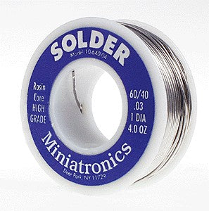 Miniatronics 10-640-04 4oz. 60/40 Rosin Core Solder