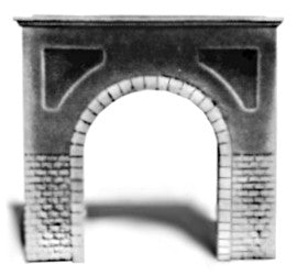 Pre-Size 105 HO Tunnel Portal - Single Track Cut Stone 4-3/4 x 5 11.5 x 12.5cm