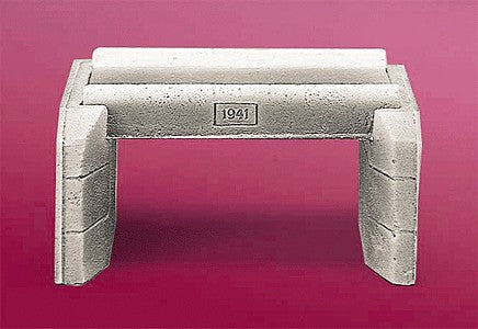 Pre-Size 127 HO Scale Concrete Wall Culverts 20''  Bridge 1941 Single