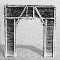 Pre-Size 483-201 Single Track Tunnel Portal Timber 2-1/2 x 2-3/8 6.2 x 5.9cm