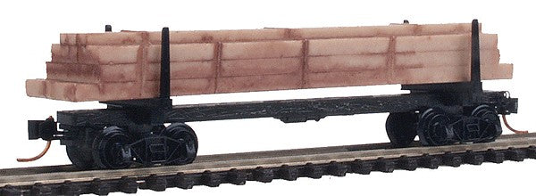 Micro-Trains 11400080 N Scale Undecorated 40' Modern Log Car with Uprights #8
