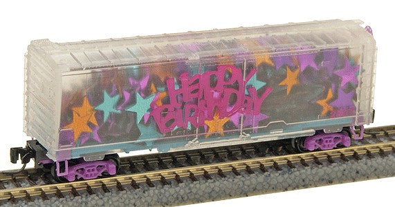 Micro-Trains 50200300 Z 2007 Happy Birthday Car 40' Standard Plug Door Box Car