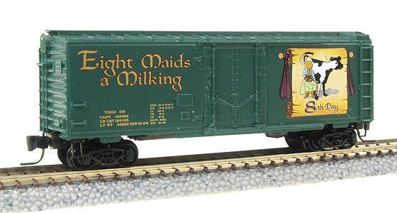 Micro-Trains 50200380 Z Eight Maids a Milking 40' Plug-Door Box Car #08