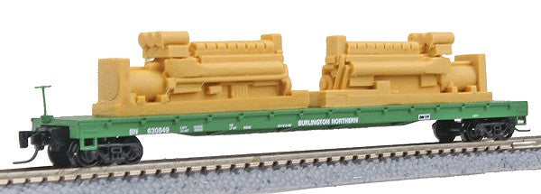 Micro-Trains 52400042 Z Scale Burlington Northern 60' Flatcar #630849