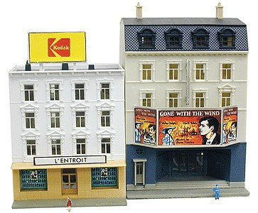 Model Power 2607 N Scale Movie Theater & Restaurant