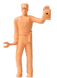 Model Power 7000 O Man w/ Lantern Unpainted Lighted Figure