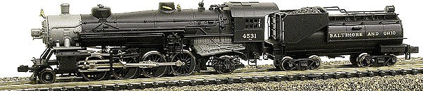 Model Power 7591 Diecast USRA 2-8-2 Baltimore & Ohio Mikado W/Vandy Tender
