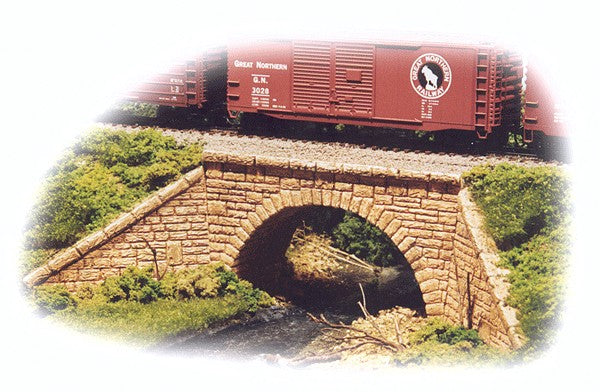 Monroe Models 2001 HO Single Track Stone Arch Bridge Kit