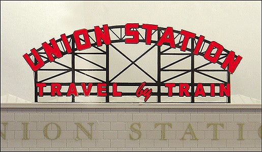 Miller Engineering 3881 HO/O Union Station Animated Neon Billboard Kit