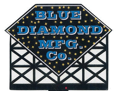 Miller Engineering 8581 HO/O Animated Neon Billboards Blue Diamond Mfg. Co.