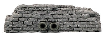 Model Railstuff 506-461 Retaining Walls w/Drain Pipes (Gray)