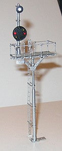NJ International 1213 HO B&O Bracket Signal Bridge Assembled Brass with LEDs