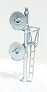 NJ International 1304 HO Scale Silver Red/Green Bicolar LED 2-Target Signal Mast