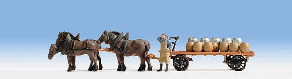 Noch 16701 1:87 Brewery Carriage/4 Horses
