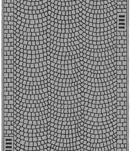 Noch 34222 N Flexible Pavement Sheet Cobblestone w/ Arch Pattern Gray 1 x 40 mm