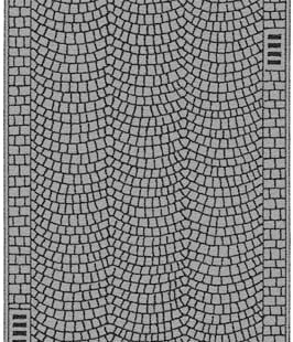 Noch 34222 N Flexible Pavement Sheet Cobblestone w/ Arch Pattern Gray 1 x 40 mm