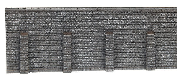 Noch 34857 N 15.5" x 2.9" Extra Long Gray Brick Retaining Wall