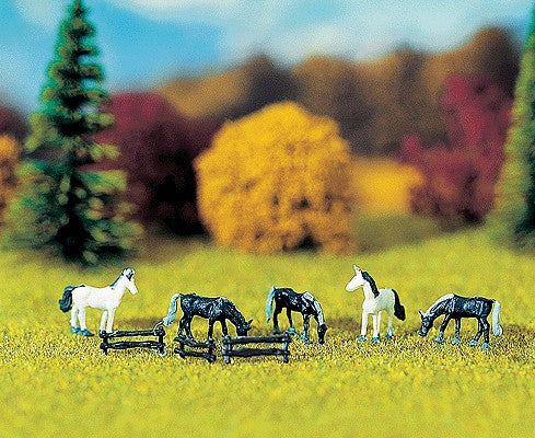 Noch 43750 Horses & fence