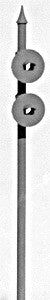 Oregon Rail Supply 102 HO Scale Single Lite Target Signal Pole (Pack of 3)