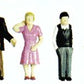 Plastruct 93357 HO 23/32" Painted Polyethylene Plastic Family Figures (Set of 9)