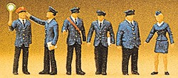 Preiser 10011 HO DB Railroad Personnel Figures (Set of 6)