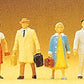 Preiser 10020 HO Standing Travelers Figures With Luggage (Set of 6)