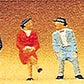 Preiser 10021 HO Seated People Figures (Set of 6)