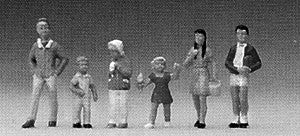 Preiser 10023 HO Standing Children Figures (Set of 6)