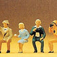 Preiser 10025 HO Seated Sports & Recreation Spectators Figures (Set of 6)
