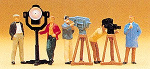 Preiser 10062 HO Film & Television Crew Figures with Accessories (Set of 5)