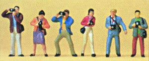 Preiser 10089 HO Scale Leisure Photographers Figures (Fotografen) (Set of 6)