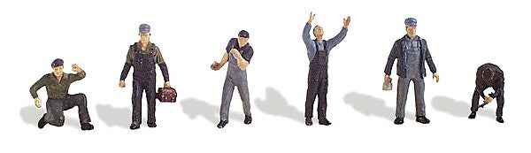 Preiser 1010249 HO Roundhouse Crew Figures (Set of 10)