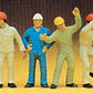 Preiser 10105 HO Steeplejacks Figures with Helmet & Overall (Set of 6)
