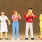 Preiser 10109 HO People at Sales Trailer Figures (Set of 6)