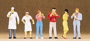 Preiser 10109 HO People at Sales Trailer Figures (Set of 6)