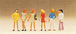 Preiser 10122 HO Standing Teenagers Figures (Set of 6)