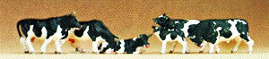 Preiser 10155 HO Animals - Assorted Cows Figures (Set of 6)