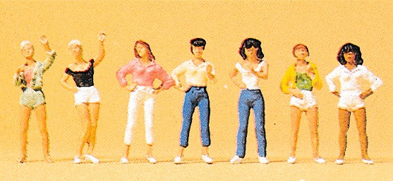 Preiser 10258 HO Standing Women Figures (Set of 7)