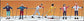 Preiser 10312 HO Cross Country Skiers Figures (Set of 6)
