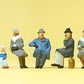 Preiser 10317 HO Seated Passengers in Winter Clothes Figures (Set of 11)