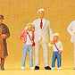 Preiser 10325 HO Shopping Promenade Figures (Set of 7)