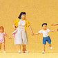Preiser 10326 HO Passers-By in a Hurry Figures (Set of 6)