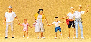 Preiser 10326 HO Passers-By in a Hurry Figures (Set of 6)