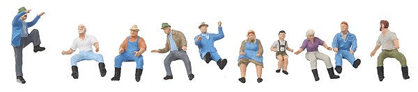 Preiser 10328 HO Tractor Drivers Figures (Set of 10)