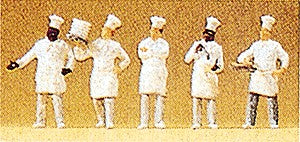 Preiser 10330 HO Cooks at the Buffet Figures (Set of 5)