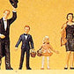 Preiser 10339 HO Bride & Bridegroom Guest Figures (Set of 6)
