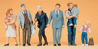 Preiser 10415 HO Passers-by & Children Figures (Set of 6)