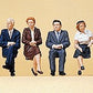 Preiser 10434 HO Sitting Travelers Figures (Set of 6)