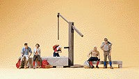 Preiser 10441 HO Resting People at the Village Fountain Figures (Set of 5)